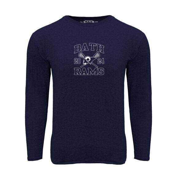 Liberty Long Sleeve Unisex Tee: Navy Thumbnail