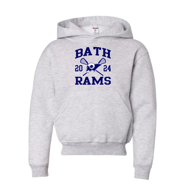 Bath Rams Youth Fleece Pullover Hoodie Thumbnail